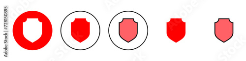 Shield icon set illustration. Protection icon. Security sign and symbol