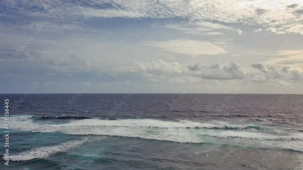 Aerial view of the ocean. Beautiful view of the sea Aerial view of the ocean. Beautiful view of the sea