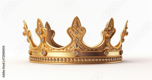 Monarch's Pride Majestic Gold Crown with Delicate Filigree