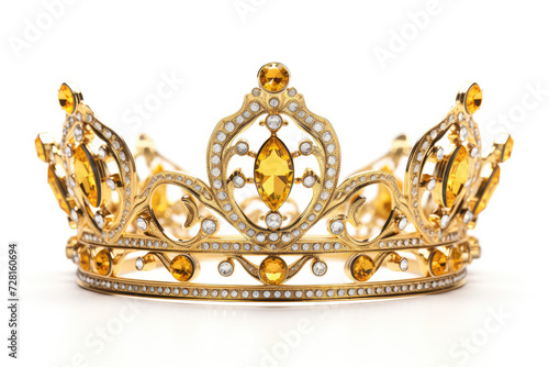 Imperial Grace Exquisite Crown Adorned with Crystalline Beauty