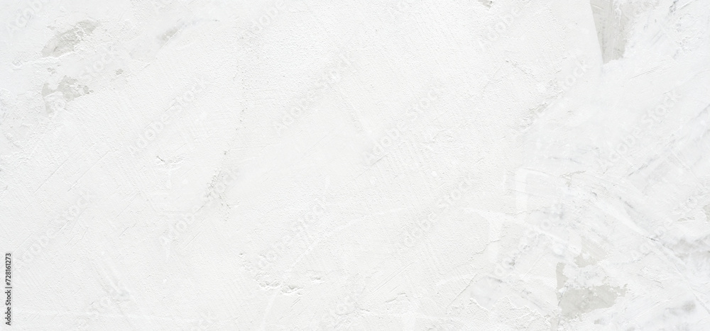 Naklejka premium Blank white grunge cement wall texture background, banner, interior design background, banner