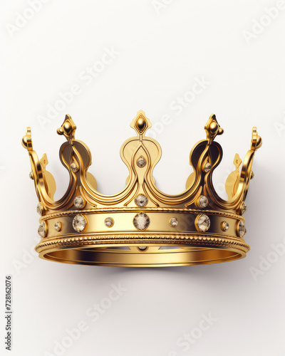 Crown of Timeless Nobility Classic Gold with Diamond Ornaments