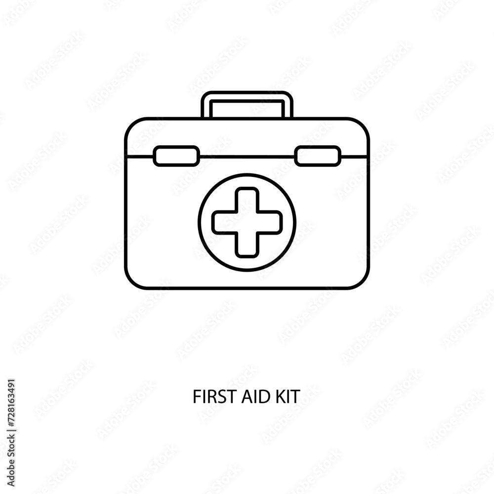 first aid kit Icon Vector Design Template. Editable Stroke. first aid kit Icon Vector Design Template. Editable Stroke.