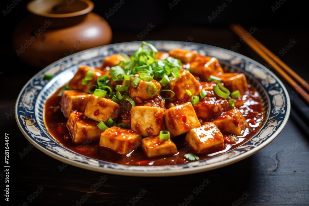 Chinese national dish Ma Po Tofu Chinese national dish Ma Po Tofu
