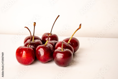 Wallpaper Mural Cherries. Sweet cherries. Fresh cherries. Ripe cherries on white background Torontodigital.ca