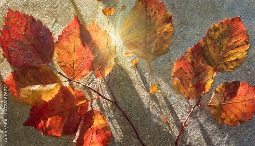 autumn leaves on the ground, Sunlit Serenity: Abstract Autumn Leaves in Radiance autumn leaves on the ground, Sunlit Serenity: Abstract Autumn Leaves in Radiance