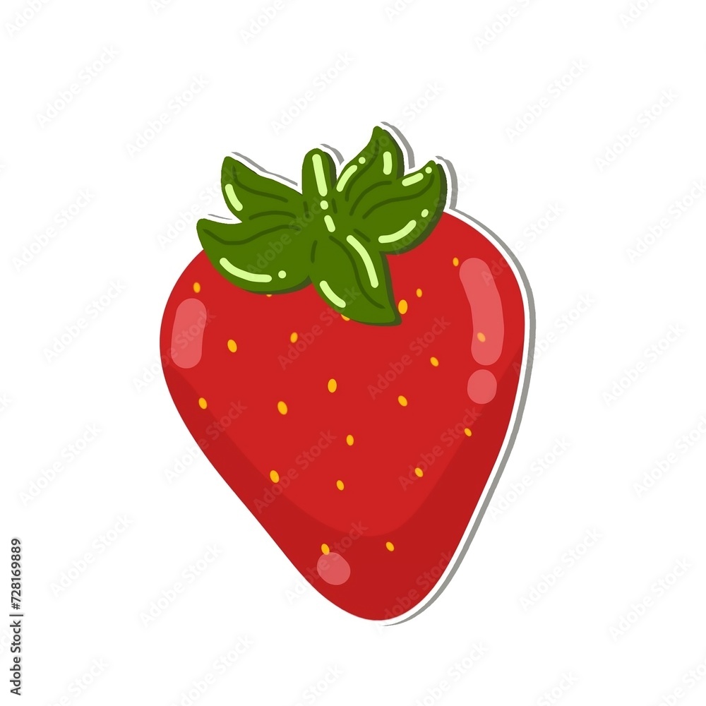 strawberry on white background strawberry on white background