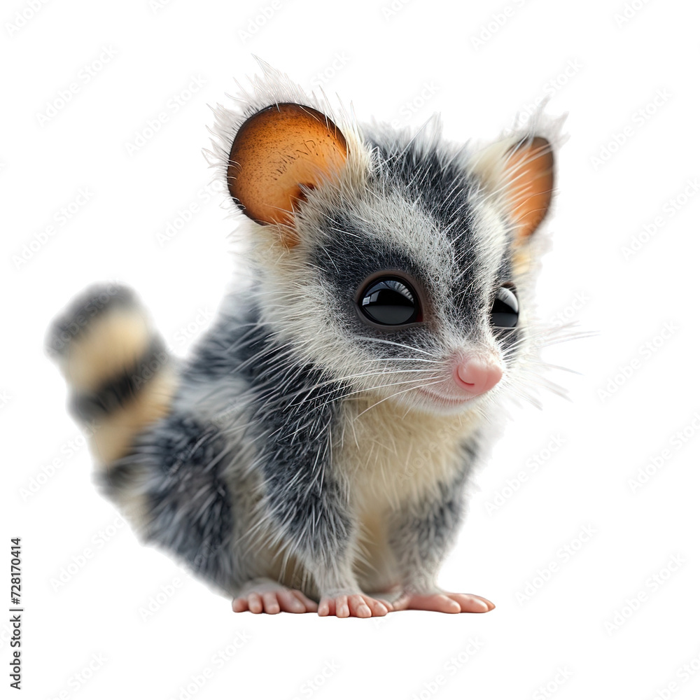 Cute Possum Isolated