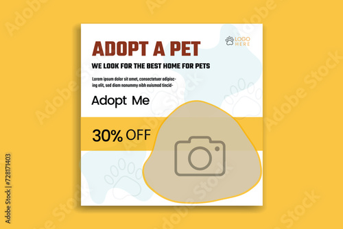 pet banner design,pet social media post.