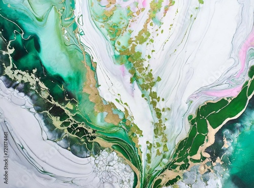 Green abstract liquid background/wallpaper