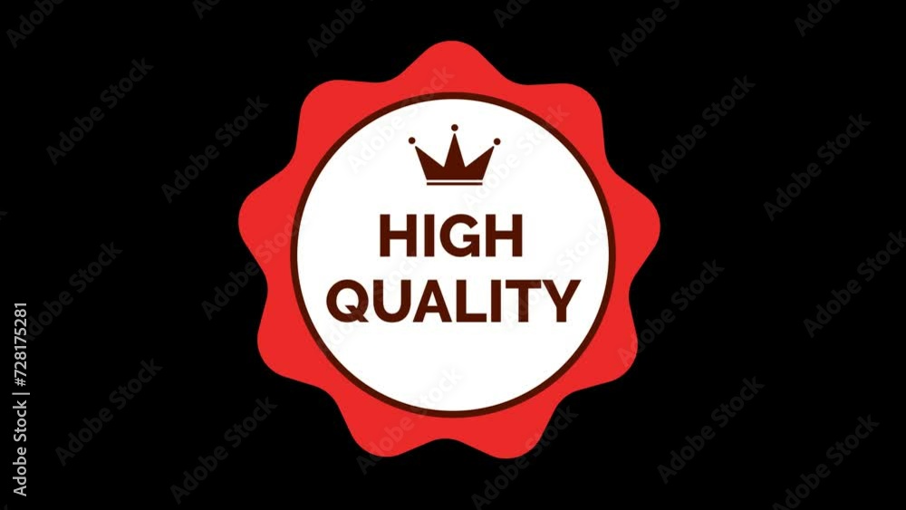 High quality Badge symbol. motion graphics High quality Badge symbol. motion graphics