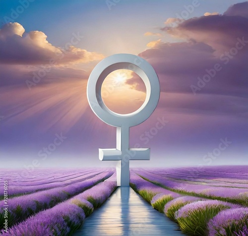 female symbol isolated icon illustration design photo