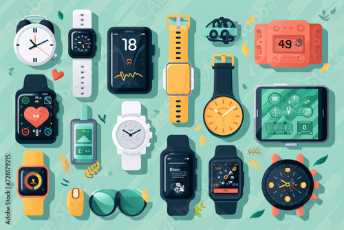 Wearable Devices: Devices like fitness trackers and smartwatches provide health monitoring photo