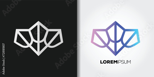 flower tulip logo set