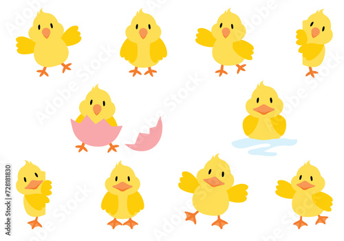 Easter chicks and ducklings