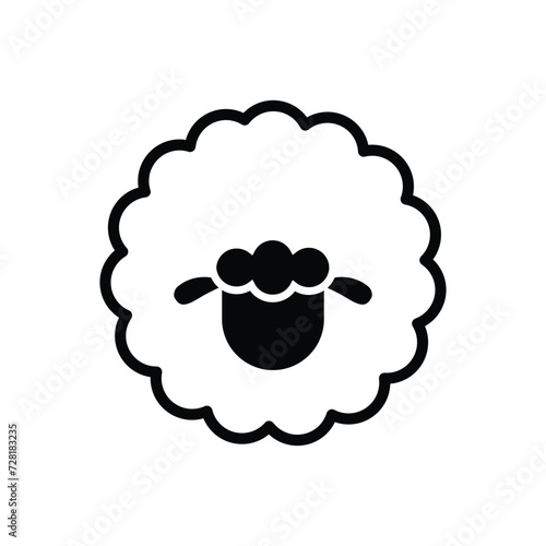 Sheep icon design template isolated illustration