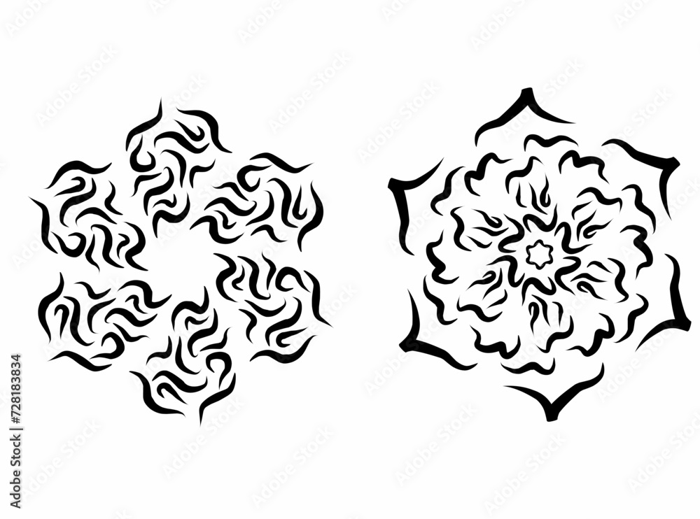 Fototapeta premium black and white tattoo