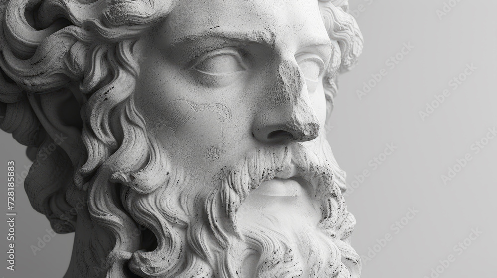 Statue of Greek god Heracles, son of Zeus and Alcmene.