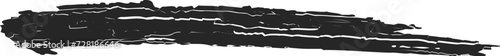 wavy horizontal lines. grunge brushes. scribble design elements. UnderLines hand drawn paint brush stroke. Vector set isolated on white.Black ink