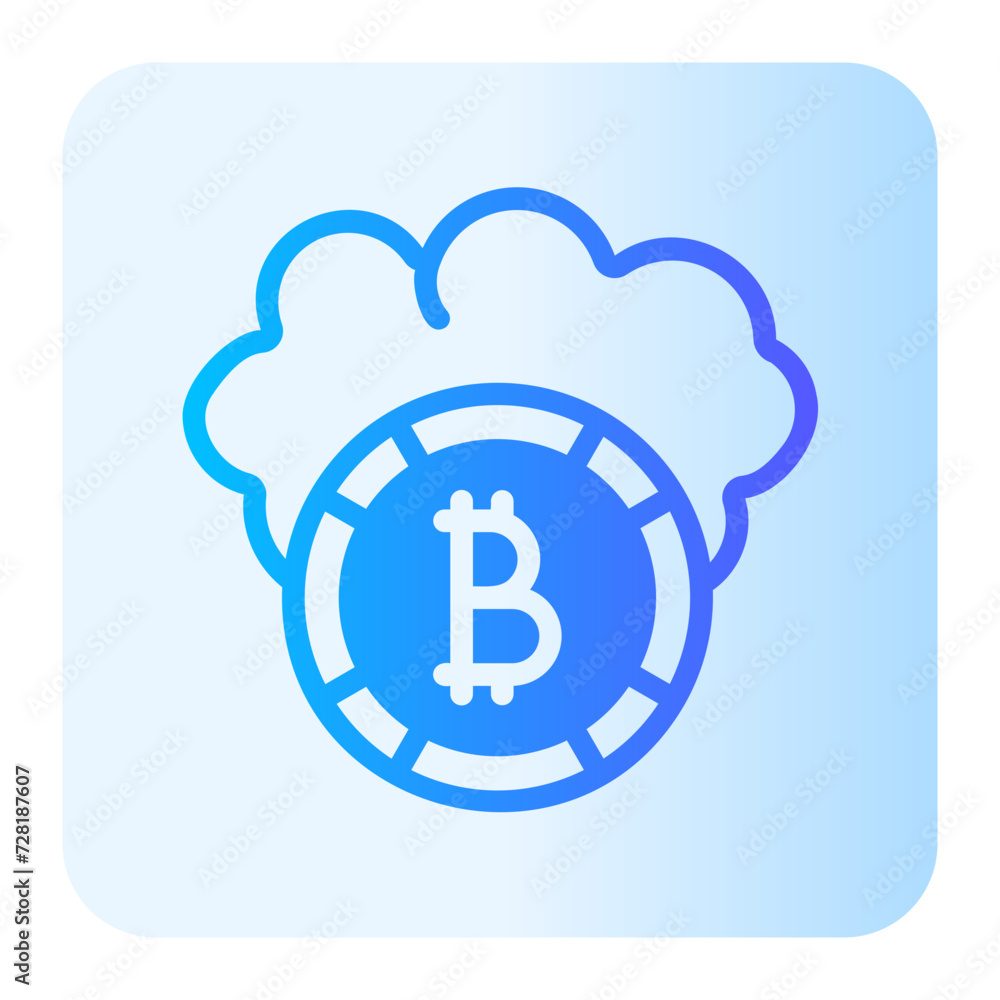 cloud gradient icon cloud gradient icon