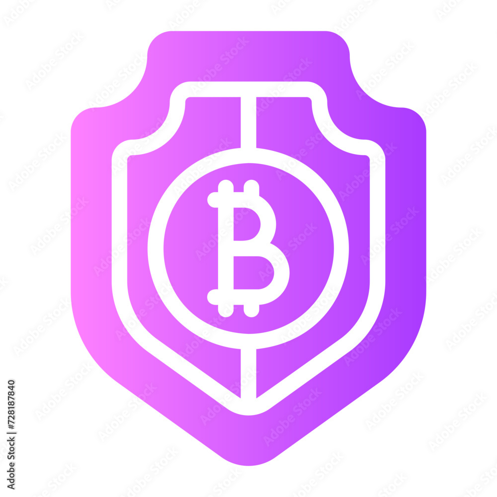 shield gradient icon shield gradient icon