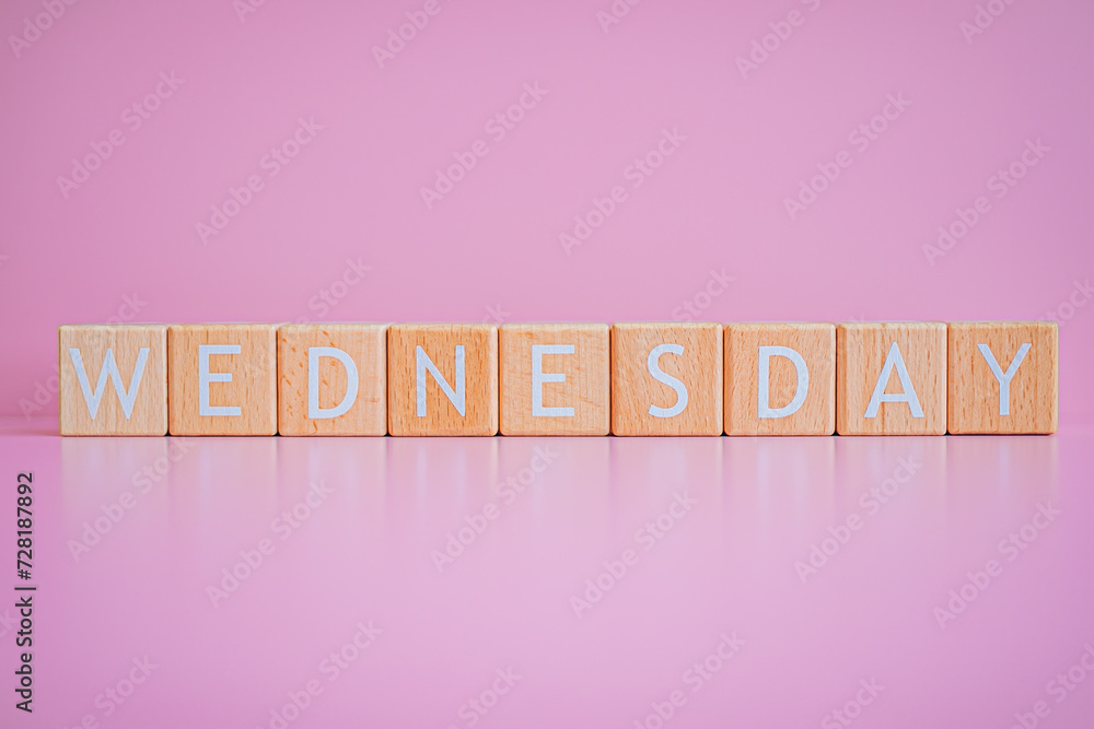 Wooden blocks form the text Wooden blocks form the text