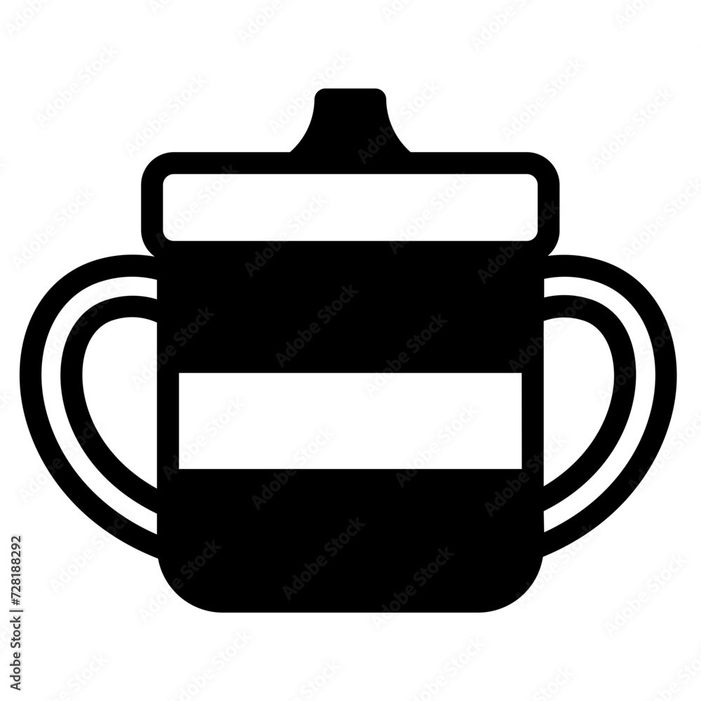 Obraz premium Training cup glyph icon