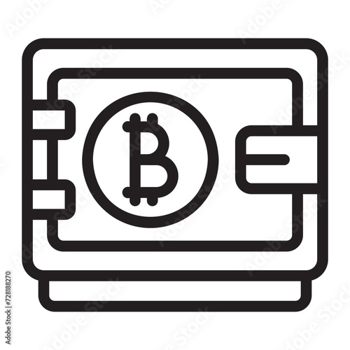 safebox line icon
