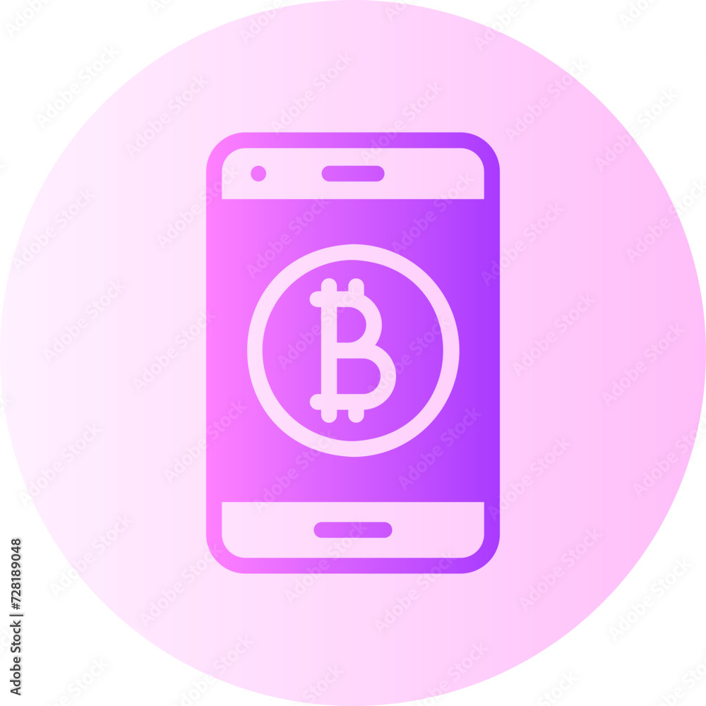 bitcoin gradient icon bitcoin gradient icon