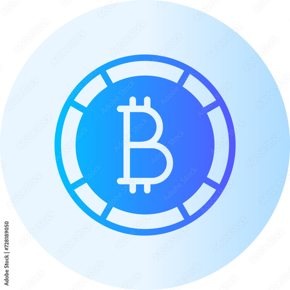 bitcoin gradient icon bitcoin gradient icon