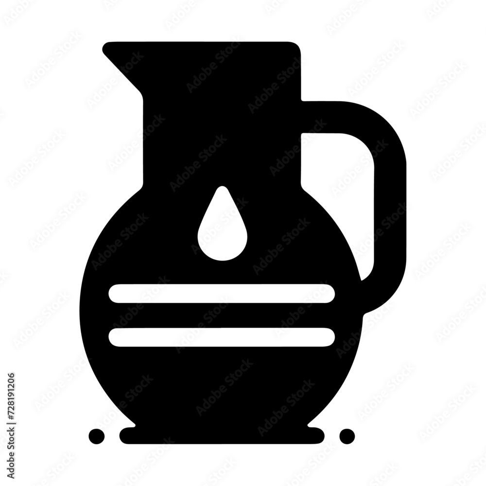 minimal water jug vector icon logo silhouette minimal water jug vector icon logo silhouette