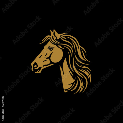 Horse logo design vector template