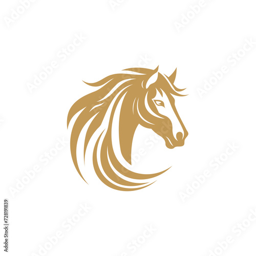 Horse logo design vector template