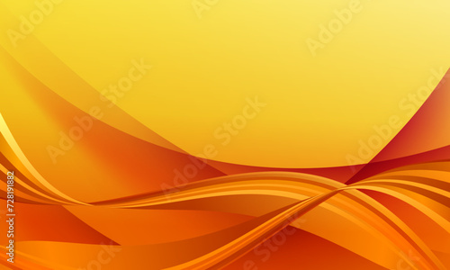 Minimal geometric background. Abstract orange background of fluid shapes gradient. liquid wave.