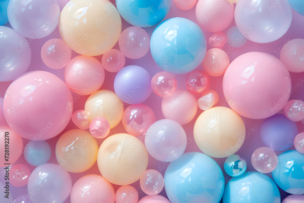 Pastel Delights, Soft Color Balls and Bubble Gums Abstract Digital Illustration pattern Pastel Delights, Soft Color Balls and Bubble Gums Abstract Digital Illustration pattern