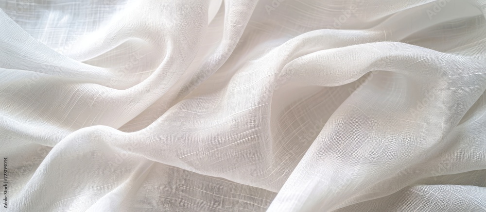 Closeup Detail of White Fabric Texture Background Closeup Detail of White Fabric Texture Background