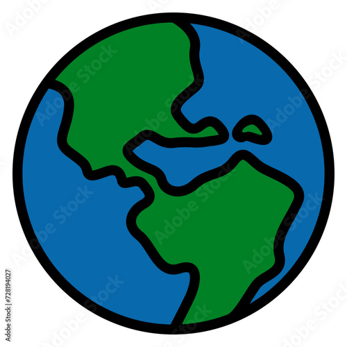 Globe Icon Illustration (ID: 728194027)