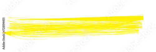 Highlight brush strokes is isolated on a white background. Brush stain or permanent marker pen stroke set. Select the brush lines. Marker color stroke, brush pen hand drawn underline