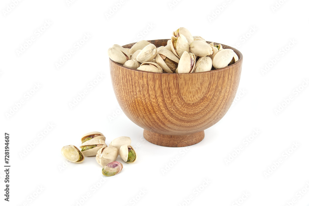 Pistachio in shell isolated on white background Pistachio in shell isolated on white background