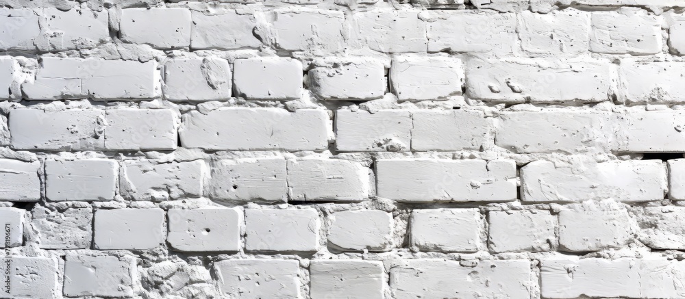 Close Up of White Brick Wall for Background - Close Up, White Brick Wall, Close Up Close Up of White Brick Wall for Background - Close Up, White Brick Wall, Close Up