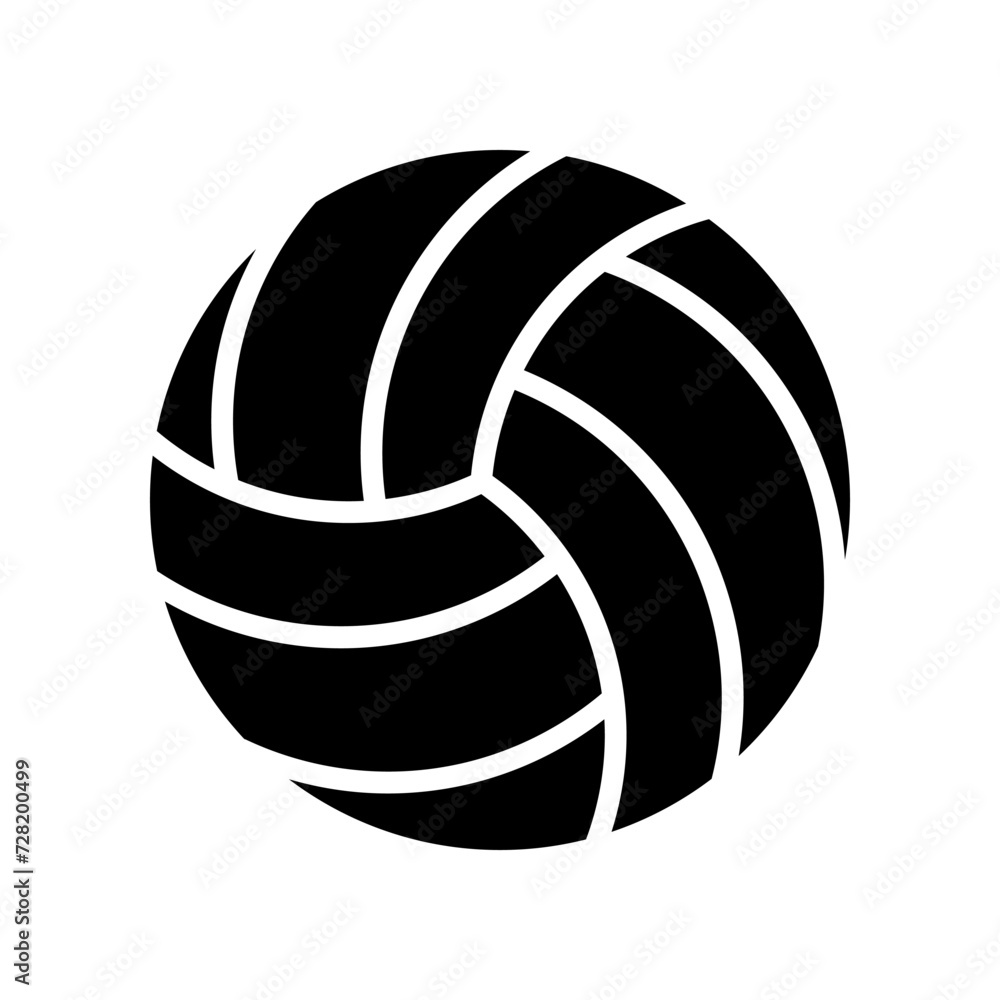 Volleyball Icon isolated on white background.