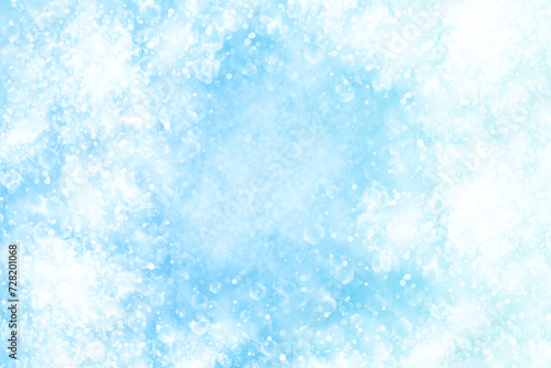 Abstract winter background with bokeh effect.