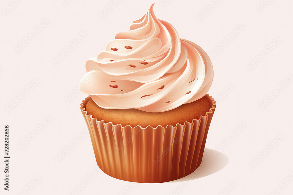 a beautiful Sweet tasty cupcake on white background on trans a beautiful Sweet tasty cupcake on white background on trans