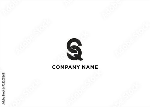 QS letter logo design and company logo