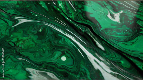 Green and white abstract background.