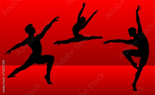 silueta  deporte  vector  mujer  ilustraci  n  baile    danza