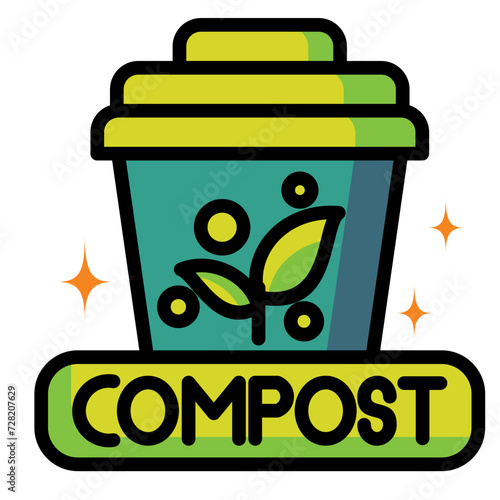 Compost Bin Icon