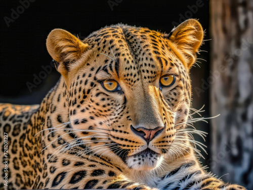 portrait of a leopard