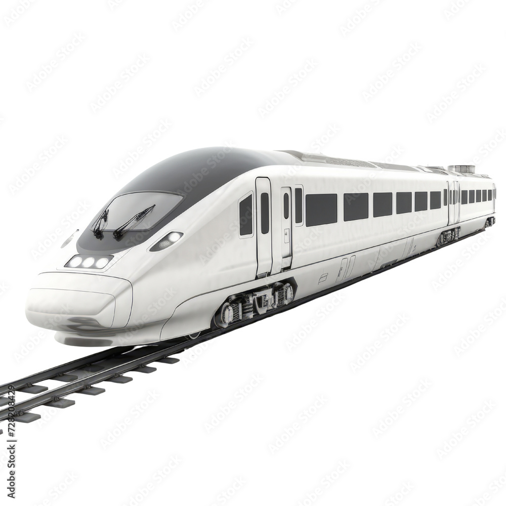 Bullet Train PNG Cutout, Generative AI Bullet Train PNG Cutout, Generative AI