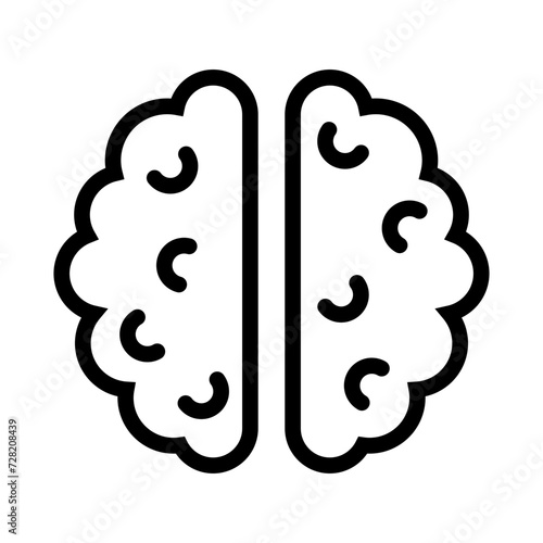 minimalist brain icon